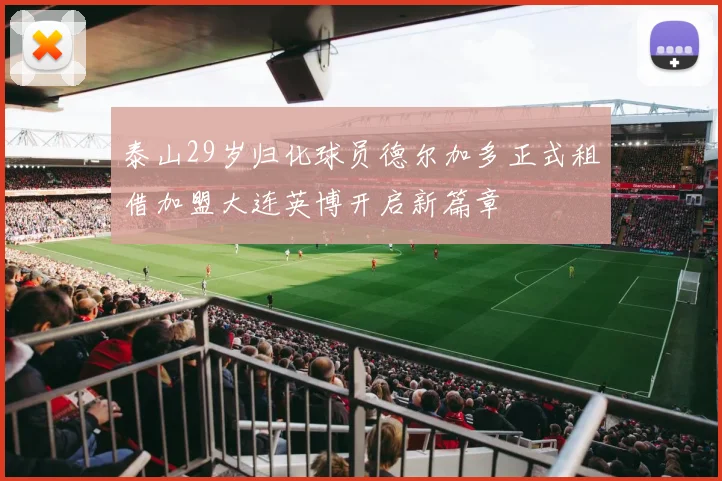 泰山29岁归化球员德尔加多正式租借加盟大连英博开启新篇章