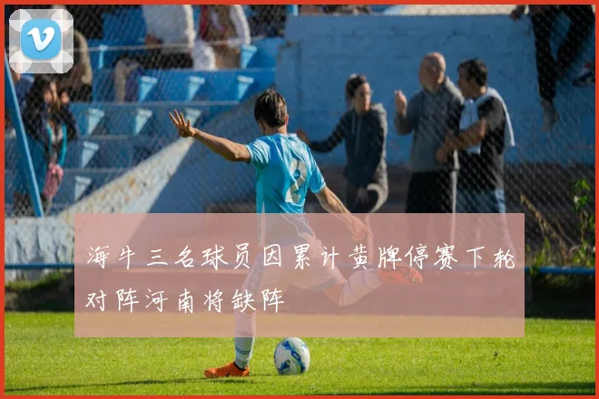海牛三名球员因累计黄牌停赛下轮对阵河南将缺阵